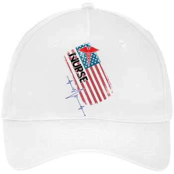 American Nurse Five Panel White Twill Cap, Hats - Daily Offers And Steals