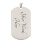 dog tag necklace silver