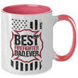 Best Firefighter Dad Ever Two Tone Mug