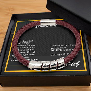 leather bracelet for dad