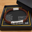 leather dad bracelet