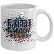 Faith Family Fireworks 4th Of July Coffee Mug, mugs - Daily Offers And Steals