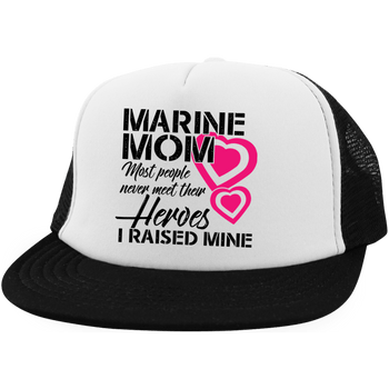 Marine Mom Veteran Trucker Hat with Snapback, Hats - Daily Offers And Steals