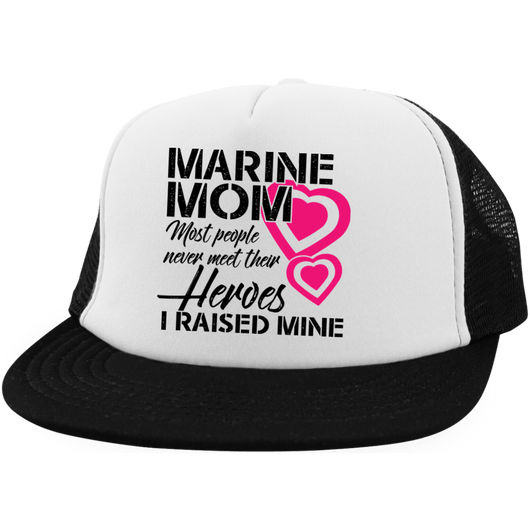 Marine Mom Veteran Trucker Hat with Snapback, Hats - Daily Offers And Steals