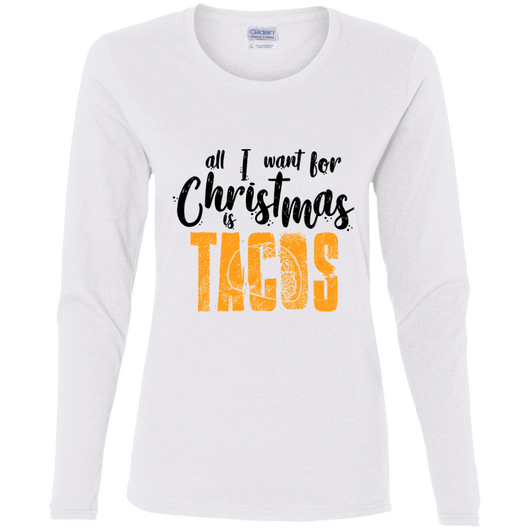 All I Want For Christmas Is Tacos Holiday Shirt For Women, T-Shirts - Daily Offers And Steals
