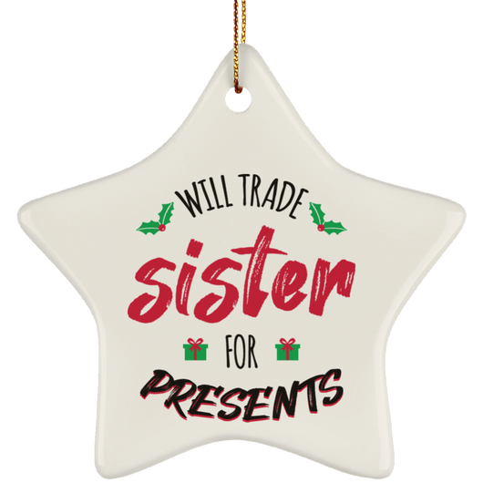Will Trade Sister Christmas Holiday Tree Ornament, Housewares - Daily Offers And Steals