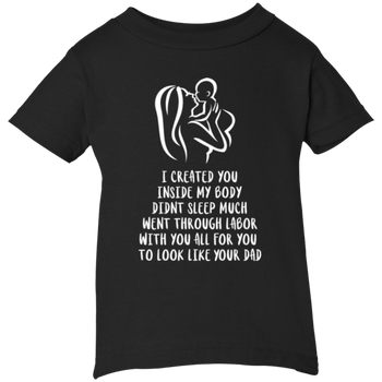 I Created You Infant Short Sleeve Graphic T-Shirt, T-Shirts - Daily Offers And Steals