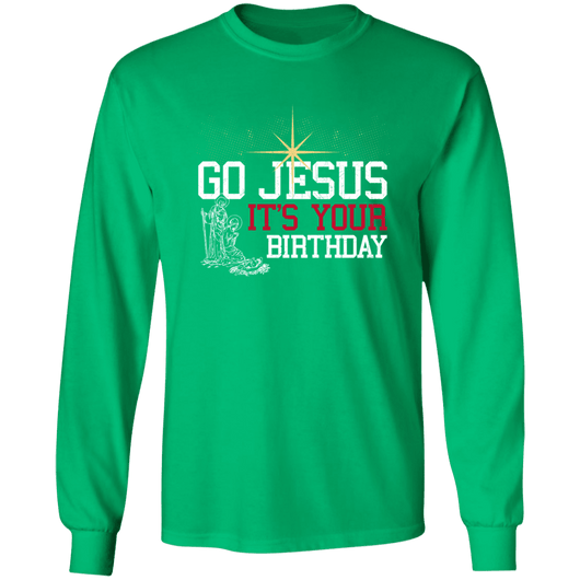 Jesus Birthday Christmas Long Sleeve Shirt Online, T-Shirts - Daily Offers And Steals