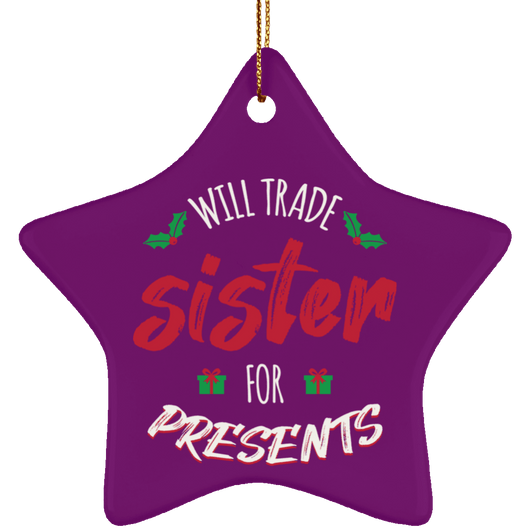 Will Trade Sister Holiday Tree Ornament, Housewares - Daily Offers And Steals