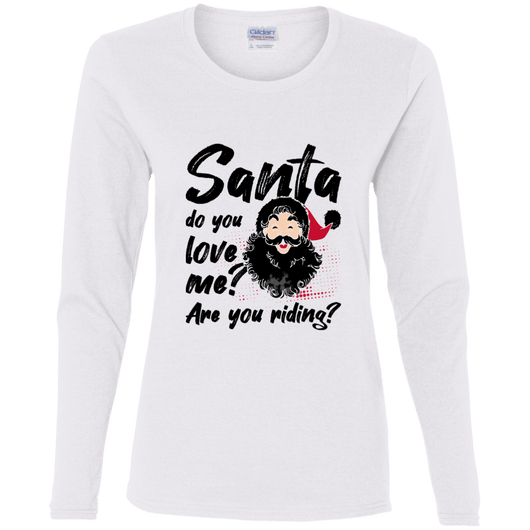 Santas Love Womens Christmas Holiday Shirt, T-Shirts - Daily Offers And Steals