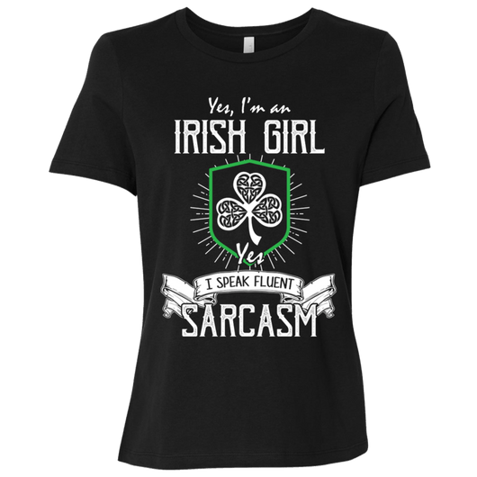 Sarcastic Irish Girl Women's Casual Shirt, T-Shirts - Daily Offers And Steals