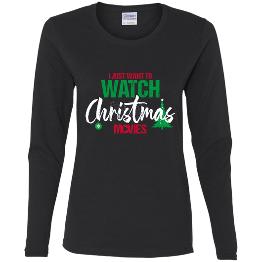Watch Christmas Movies Womens Holiday Shirt, T-Shirts - Daily Offers And Steals