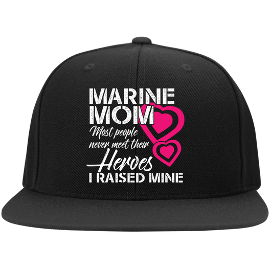 Marine Mom Flat Bill Snapback Hat, Hats - Daily Offers And Steals