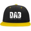 Custom Golf Dad Embroidered Flat Bill Snapback Hat, Hats - Daily Offers And Steals