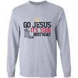 Jesus Birthday Christmas Long Sleeve Shirt, T-Shirts - Daily Offers And Steals