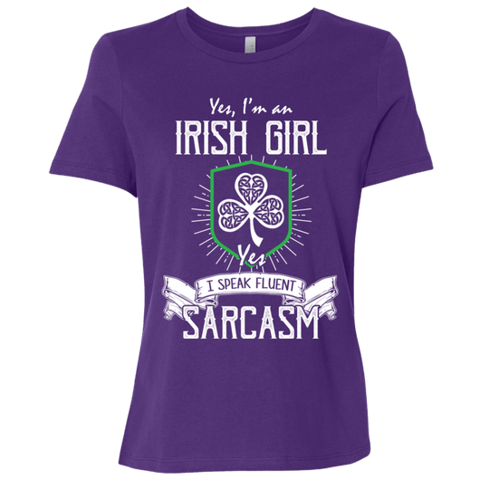Sarcastic Irish Girl Women's Casual Shirt, T-Shirts - Daily Offers And Steals