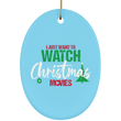 Watch Christmas Movies Ceramic Oval Ornament Sale Online, Housewares - Daily Offers And Steals