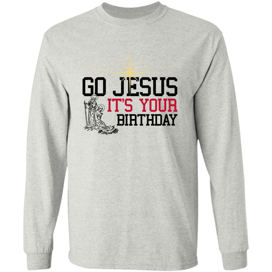 Jesus Birthday Christmas Long Sleeve Shirt, T-Shirts - Daily Offers And Steals
