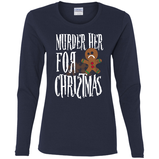 Murder Her For Christmas Ladies Holiday Shirt, T-Shirts - Daily Offers And Steals