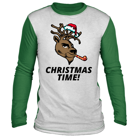 Ugly Christmas Long Sleeve Reindeer Shirt, T-Shirts - Daily Offers And Steals