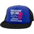 Marine Mom Veteran District Trucker Hat with Snapback, Hats - Daily Offers And Steals
