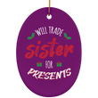 Will Trade Sister Unique Holiday Ornament, Housewares - Daily Offers And Steals