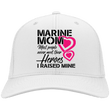 Veteran Marine Mom White and Gray Twill Cap, Hats - Daily Offers And Steals