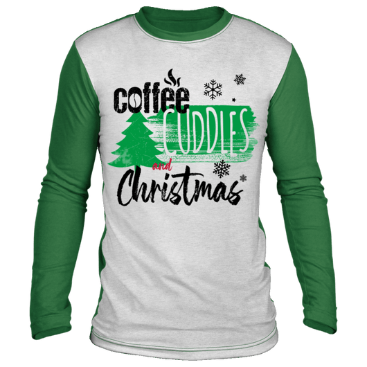 Coffee Cuddles Ugly Christmas Long Sleeve Shirt