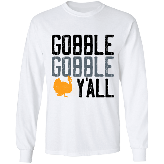 Gobble Gobble Yall Thanksgiving Turkey Cotton Shirt, T-Shirts - Daily Offers And Steals