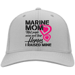 Veteran Marine Mom White and Gray Twill Cap, Hats - Daily Offers And Steals