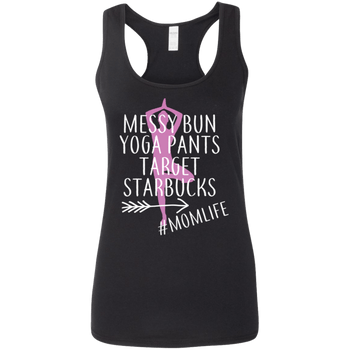 Messy Bun Yoga Pants Ladies Tank Top, T-Shirts - Daily Offers And Steals