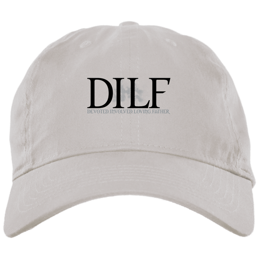 D.I.L.F Embroidery White Dad Cap, Hats - Daily Offers And Steals