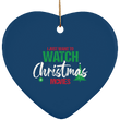 Watch Christmas Movies Ceramic Heart Ornament, Housewares - Daily Offers And Steals