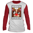 Christmas Makes Me Angry Ugly Long Sleeve Shirt, T-Shirts - Daily Offers And Steals