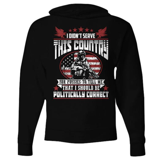 Didn't Serve Men Women Veteran Zip Up Hoodie, Shirts and Tops - Daily Offers And Steals