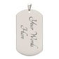 dog tag necklace custom engraving
