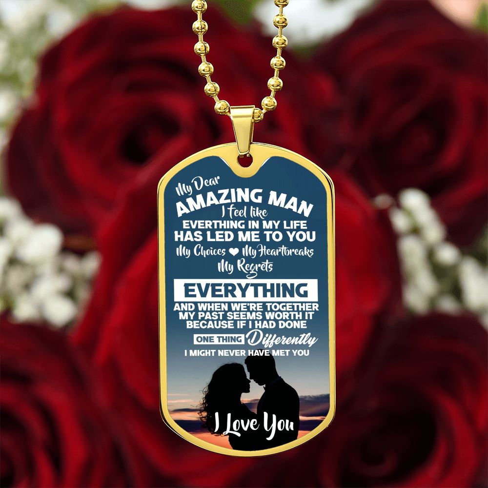 mens dog tag necklace on sale