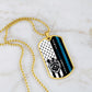 dog tag gold necklace