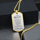 dog tag necklace military