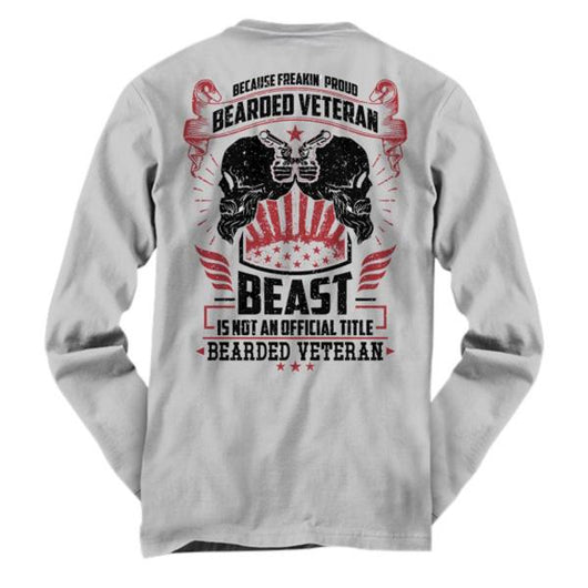 Proud Bearded Veteran Long Sleeve Shirt, Shirts And Tops - Daily Offers And Steals