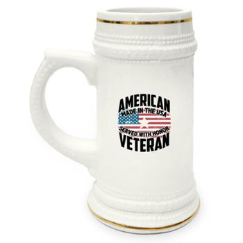 Custom American Served With Honor Beer Stein, Drinkware - Daily Offers And Steals