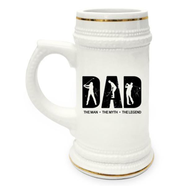 Golf Dad Beer Stein Mug, Drinkware - Daily Offers And Steals