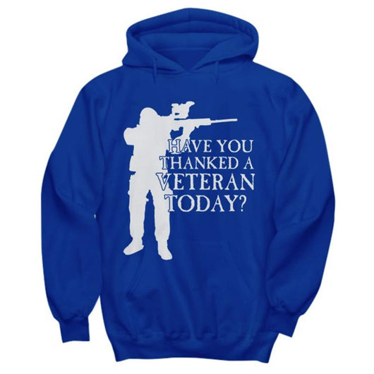 Thanked A Veteran Pullover Men Women Hoodie, Shirts and Tops - Daily Offers And Steals
