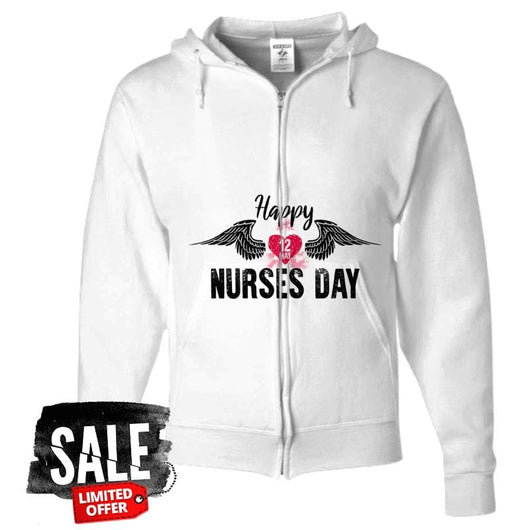 Happy Nurses Day Zip Up Hoodie, Shirts and Tops - Daily Offers And Steals