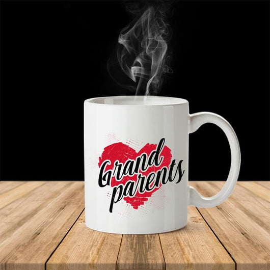 Grandparents Heart Novelty Coffee Mug, mugs - Daily Offers And Steals