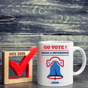 Go Vote Make A Difference Novelty Coffee Mug, mugs - Daily Offers And Steals