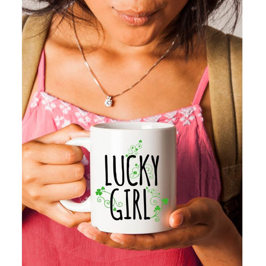 St Patrick's Lucky Girl Coffee Mug, mugs - Daily Offers And Steals