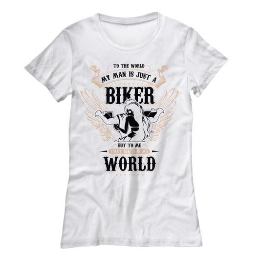 Just A Biker Womens Unique Casual Shirt, Shirts and Tops - Daily Offers And Steals