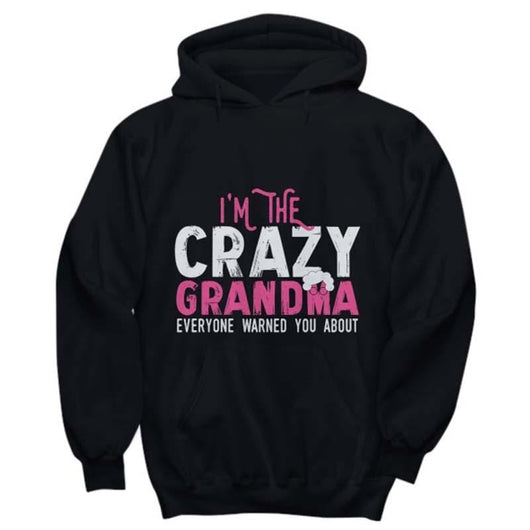 Crazy Grandma Pullover Ladies Hoodie, Shirts and Tops - Daily Offers And Steals