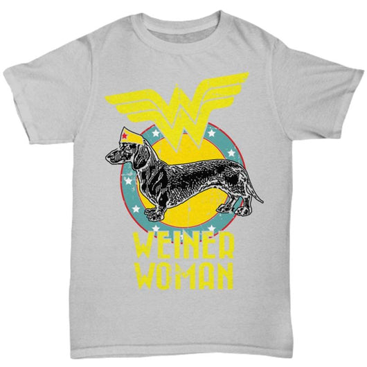 Weiner Woman Dog Lover Ladies T-Shirt, Shirts and Tops - Daily Offers And Steals